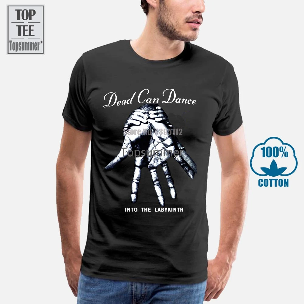 

Танцевальная футболка Dead Can, винтажная редкая черная футболка в готическом стиле 1920-х 1920-х годов, эта мортальная катушка 4Ad Cocteau Twins Sister Of милосердия