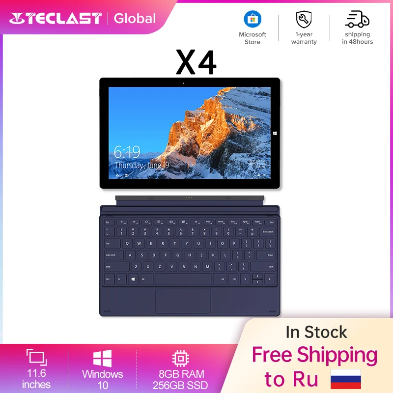 

Teclast X4 планшет с 10,1-дюймовым дисплеем, Intel Gemini Lake N4100, ОЗУ 8 ГБ, ПЗУ 11,6 ГБ, 1920x1080
