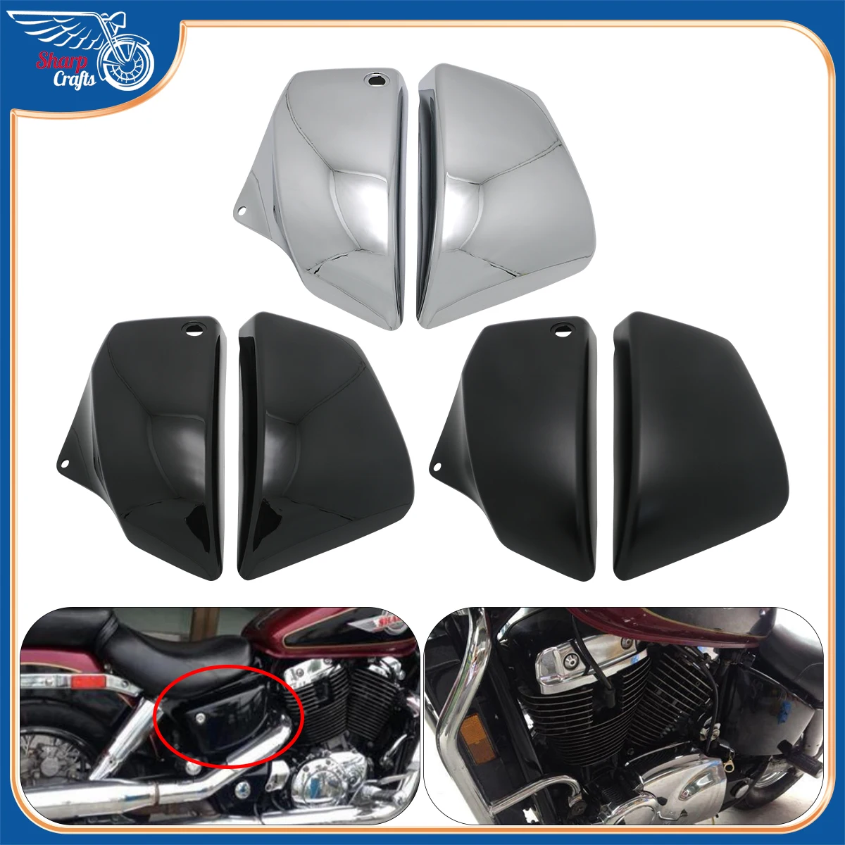 Аксессуары для мотоциклов боковые крышки аккумулятора из АБС-пластика защитная