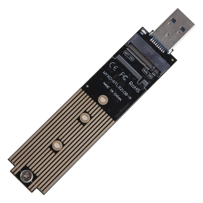 

Прочный NVMe для M.2 SSD к USB 3.1 Type A карта PCIe Base B для M для ключа