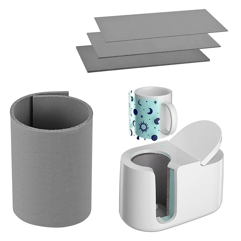 

3 Pcs Sublimation Tumblers Wrap Compatible with Cricut Mug Press Bundle Accessories for Sublimation Tumblers Blanks Mug