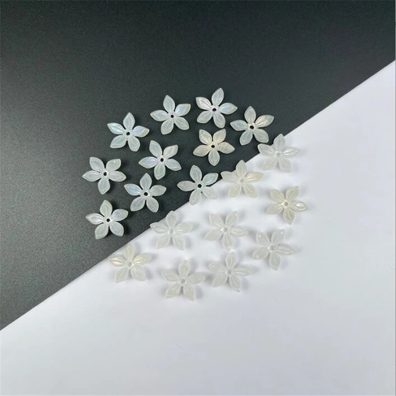 New Creative Acetic Acid Flower Beads Torus 14MM Spacer Beads Charm Connectors Diy Hairpin Jewelry Making Resin Acessories
