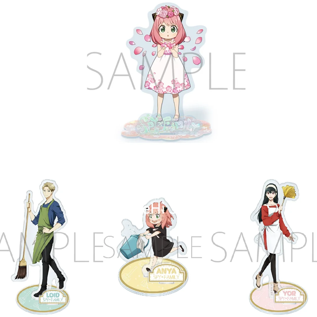 

Anime SPY X FAMILY Anya Yor Briar Loid Forger Action Figure Doll Acrylic Stand Model Plate Cleaning Cosplay Toy for Gift