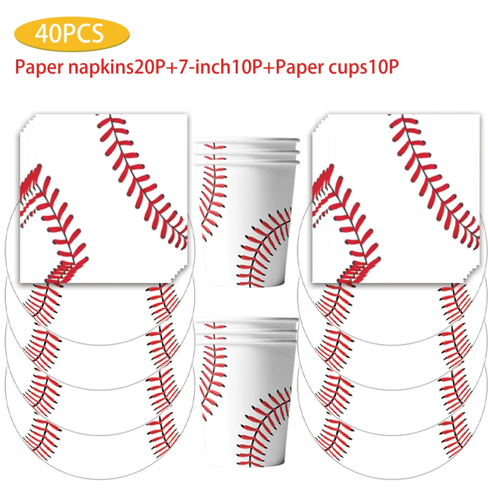 Бейсбольная тематика товары для дня рождения сцена одноразовое украшение на