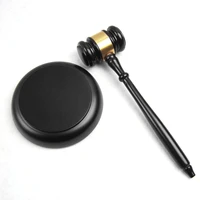 long handle sound block for lawyer judge vintage hard durable mallet auction hammer court wooden gavel hand craft portable