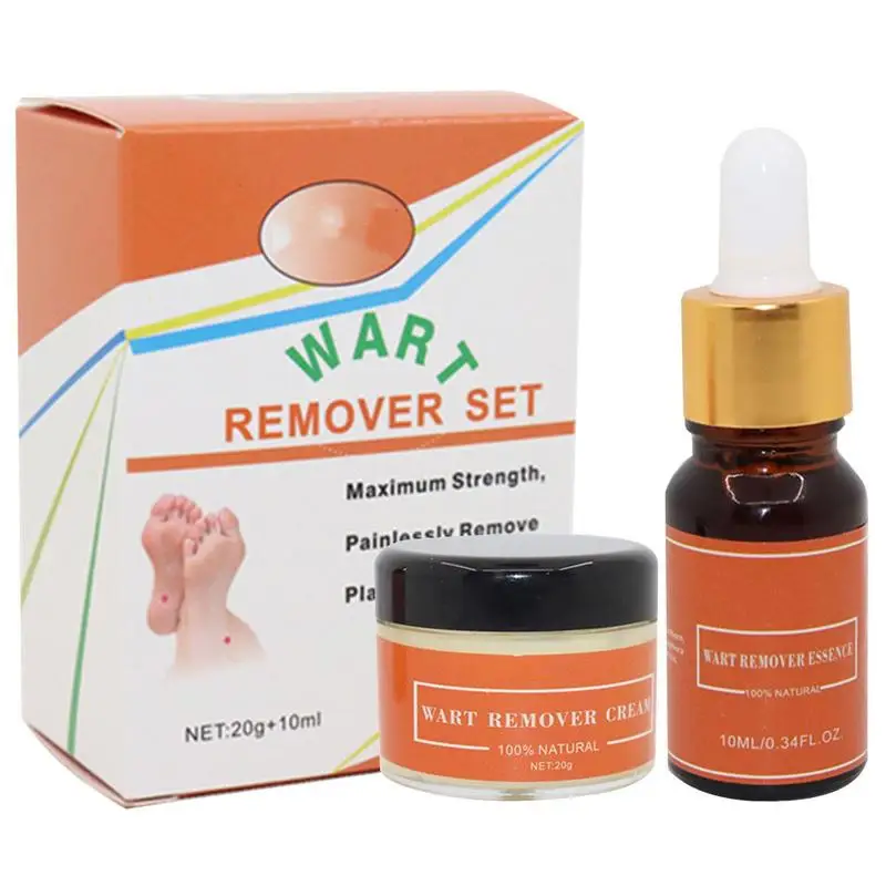 

Wart Remover Liquid Natural Wart Removal Ointment Set Non Irritant Wart Set Painlessly Removes Common And Plantar Warts Safe For