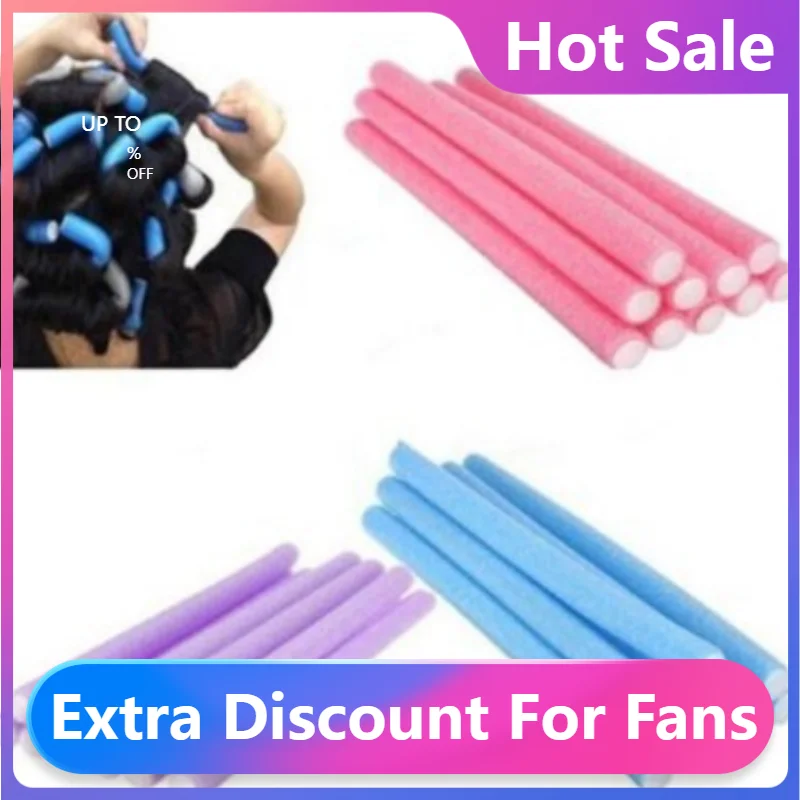 

Новинка, мягкие бигуди для волос, роликовые бигуди для завивки волос, волшебные бигуди «сделай сам», инструмент для укладки, бигуди, губка дл...