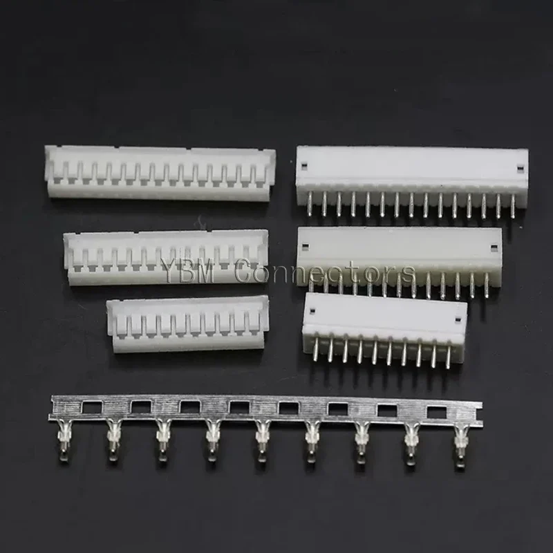 

20 Sets JST ZH 1.5mm 2/3/4/5/6/7/8/9/10Pin Straight Pin Male, Female Connector Socket with Crimps