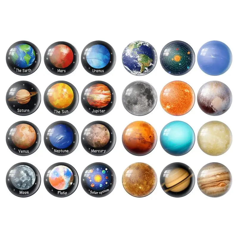 

Planet Magnets For Fridge Round Space Magnetic Stickers Aesthetic 12 Sets Refrigerator Stickers Magnet For Home Office Kitchen