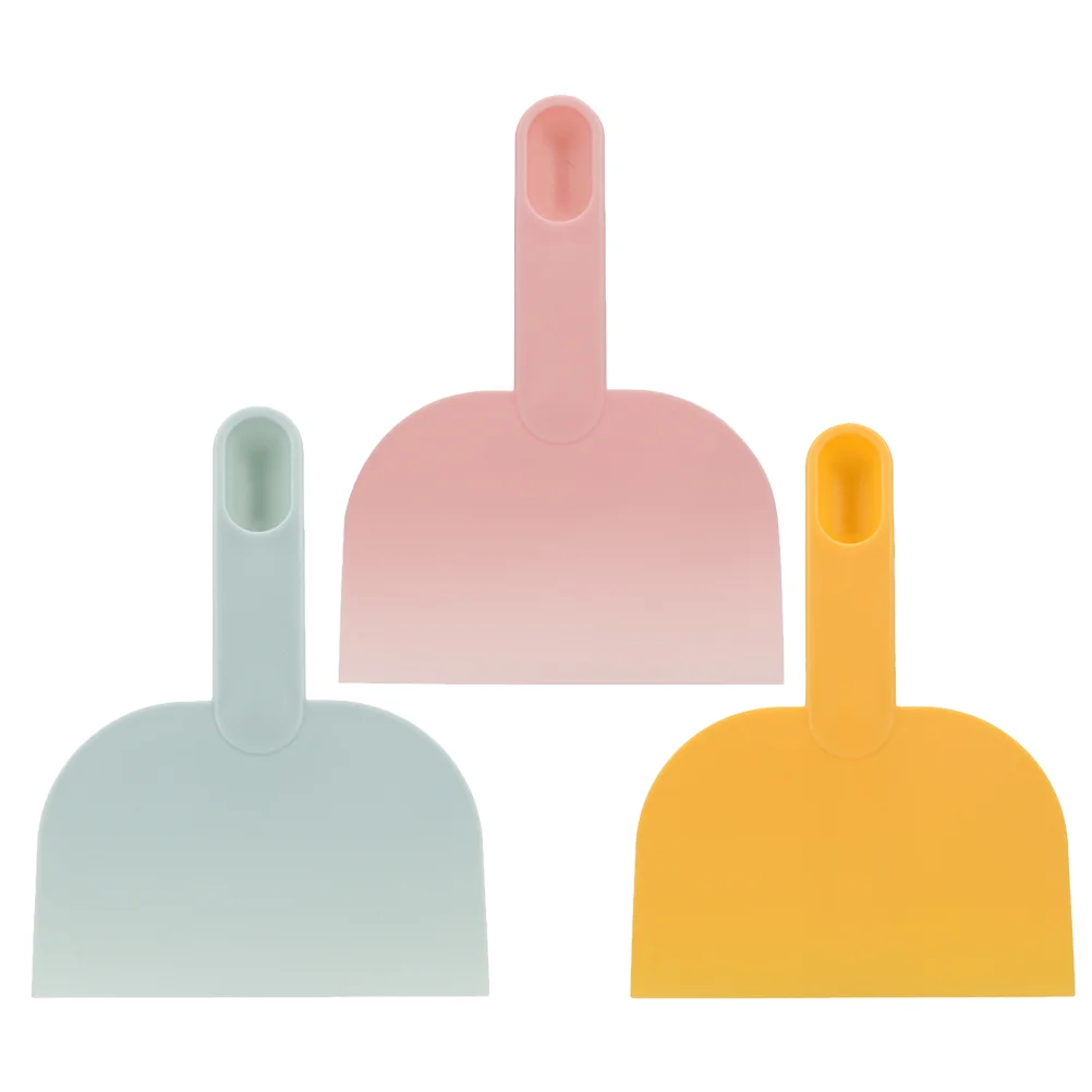 

3 Pcs Cream Spatula Flour Scraping Board Plastic Cutlery Tableware Kitchen Baking Tools Household Food