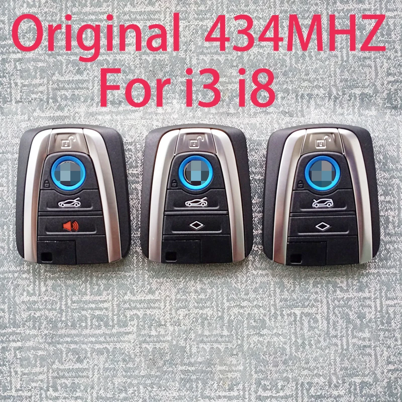 

Original 4 Button 434Mhz ID49 Remote Car Key for BMW i3 i8 Series 2014 2015 2016 2017 Keyless Control FOB NBGIDGNG1 433Mhz