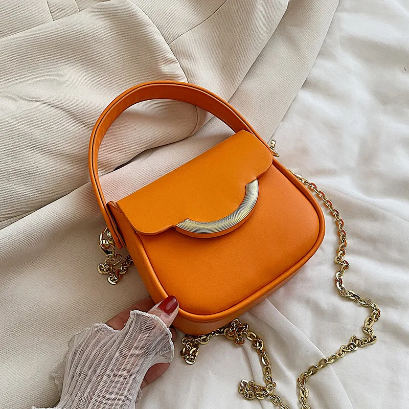 

2022 Summer New Trendy All-match Chain Messenger Bag Fashion Hand-held Small Square Bag High-quality Texture Small Bag Women