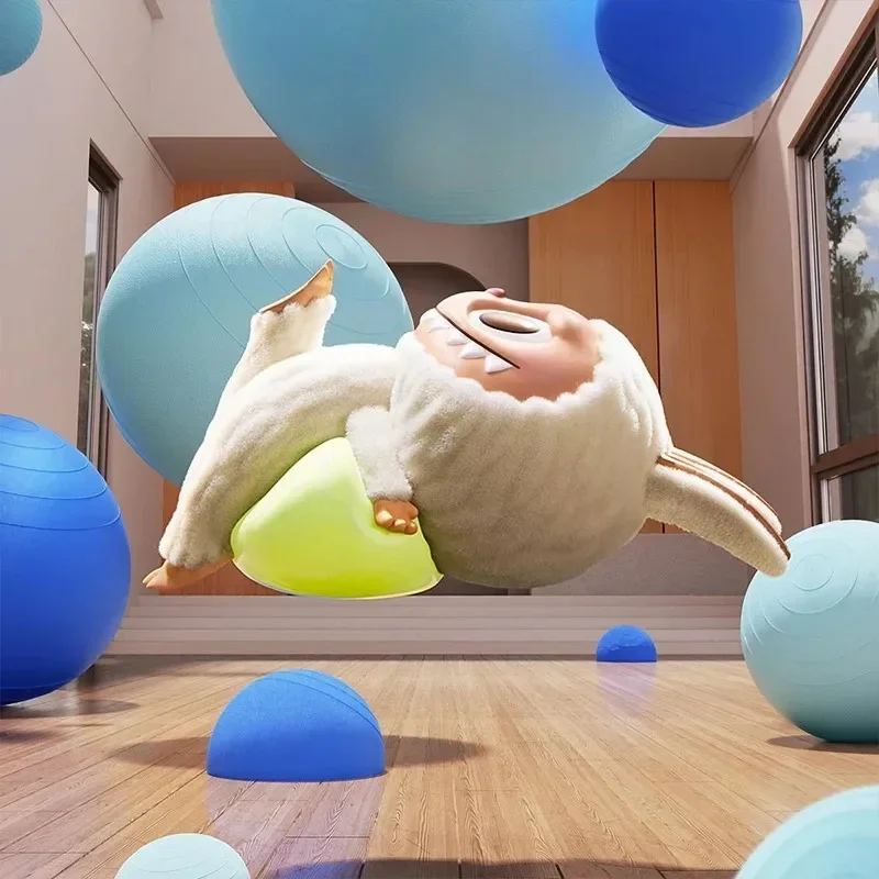POP MART LABUBU THE MONSTERS Серия Lazy Yoga: Загадочная коробка-сюрприз, оригинальная коллекционная фигурка, игрушка-сюрприз, аниме-фигурка, настольное украшение, модель (art.: 3920da899e338) - 3920da899e338