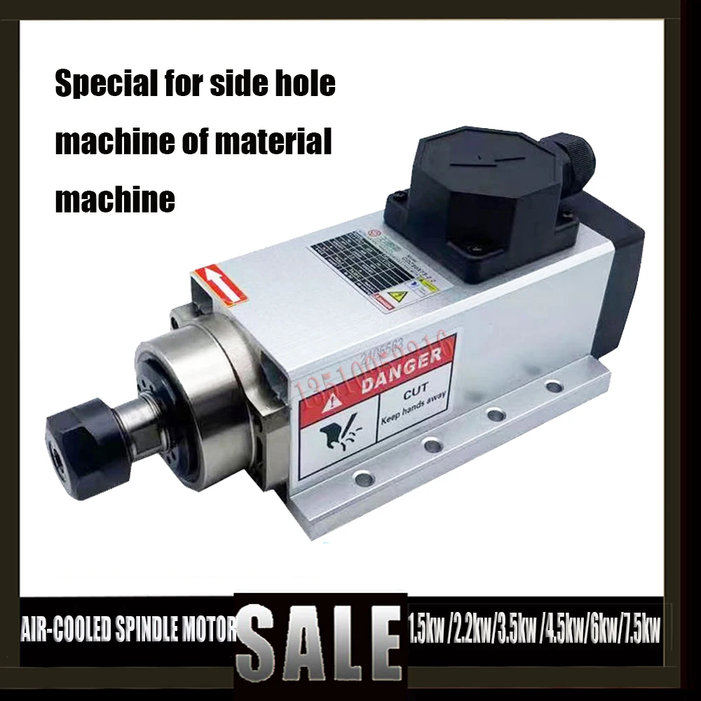 Новейший двигатель шпинделя с ЧПУ гравировального станка воздушным охлаждением