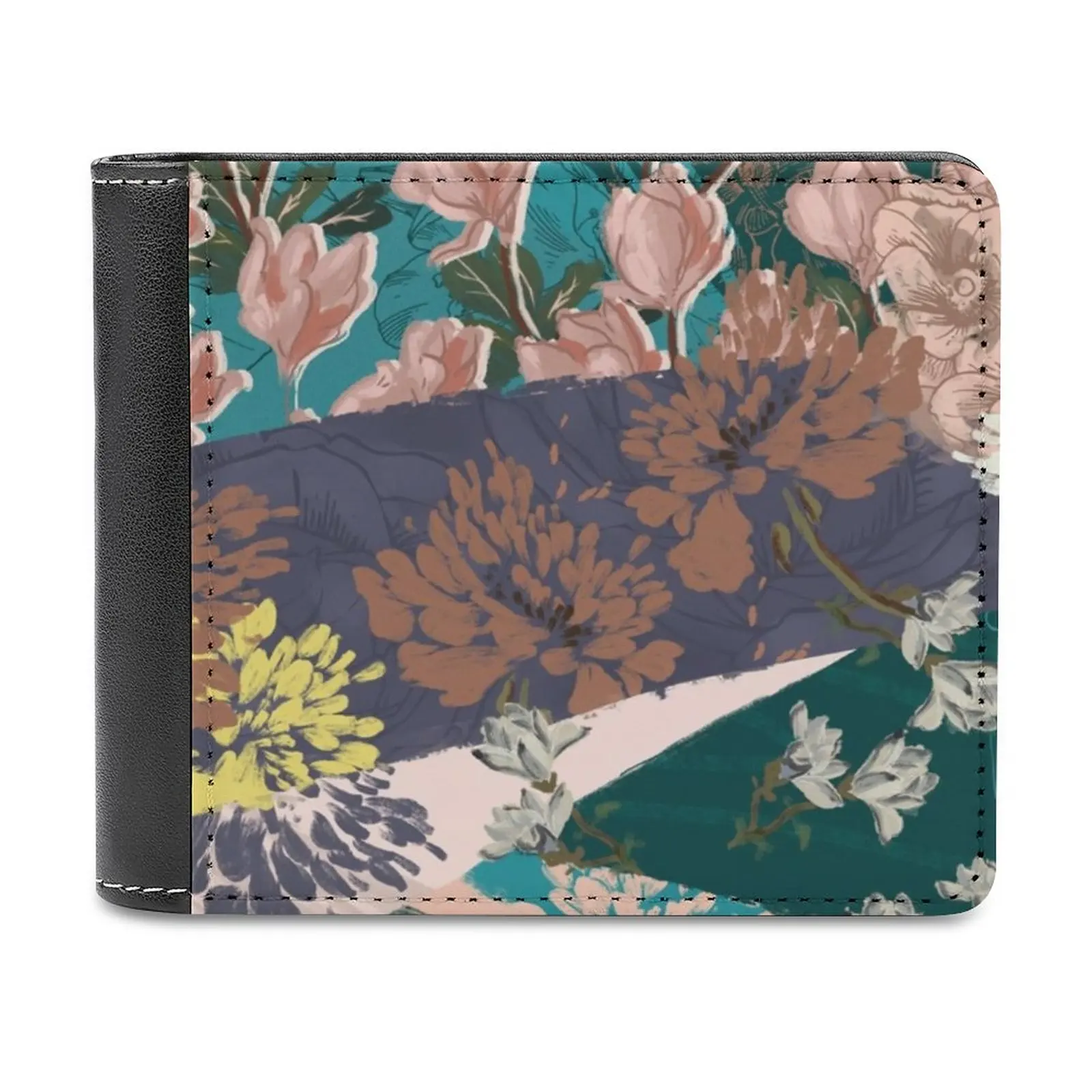 

Day Three Soft Men Wallets New Purse Credit Card Holders For Male Purses Men Wallet Flower Flowers Fauna Pattern Texture