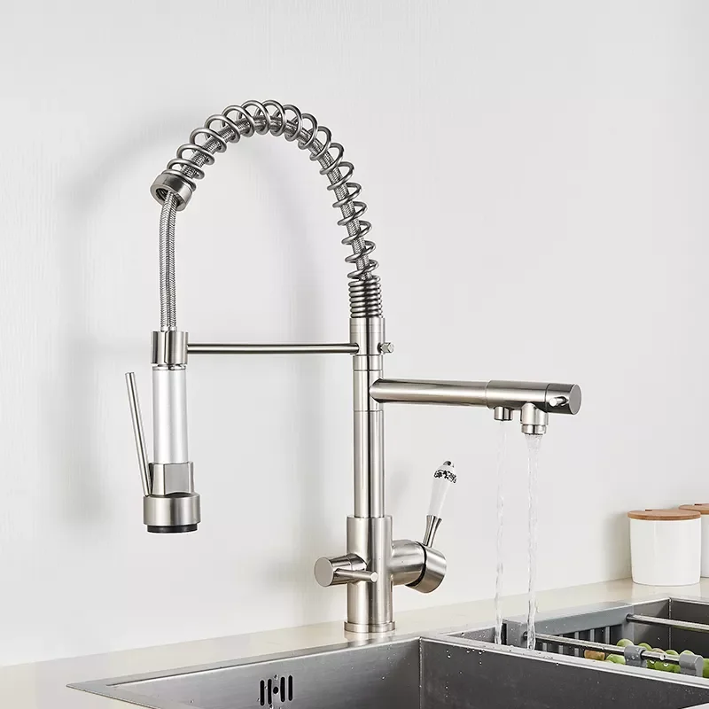 

Kitchen Faucets torneira para cozinha de parede Crane For Kitchen Water Filter Tap Three Ways Sink Mixer Kitchen Faucet