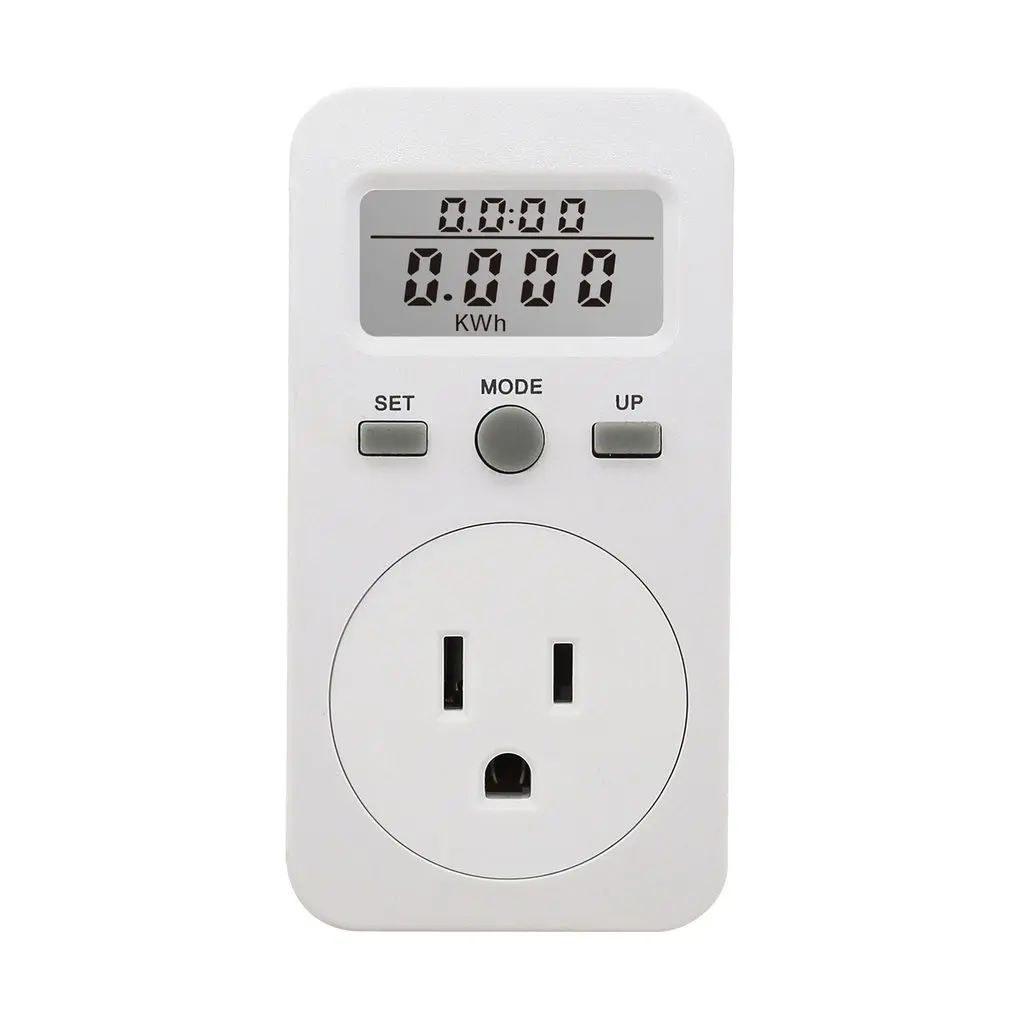 

EU Standard Metering Socket Small Screen Power LCD Display Monitor Household Electric Energy Sockets Meter