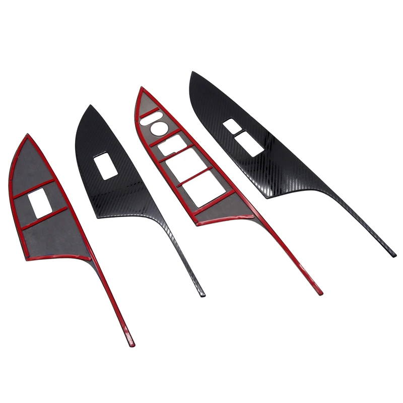 

4pcs Car Interior Window Control Cover Trim for Honda Accord Auto Window Lift Button Switch Decoration Sticker Kit Accessories