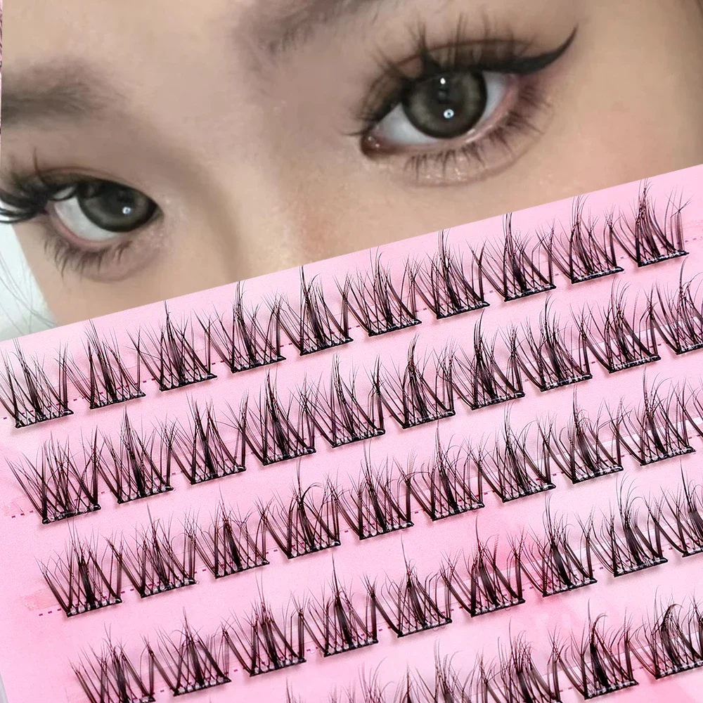 5D керлинг накладные ресницы самоклеящиеся манга мягкие пушистые отдельные