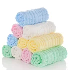 5 шт.лот 6 слоев мягкие хлопковые муслиновые детские полотенца для лица Детский носовой платок полотенце для лица банное полотенце для кормления чистые ткани
