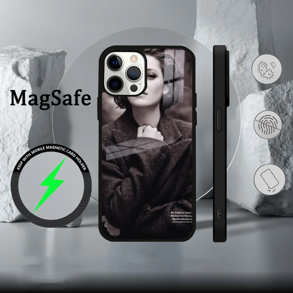 Чехол для телефона Artist Marion Cotillard IPhone 16 15 14 13 12 11 Pro Max Plus Mini Magsafe Mirror беспроводной