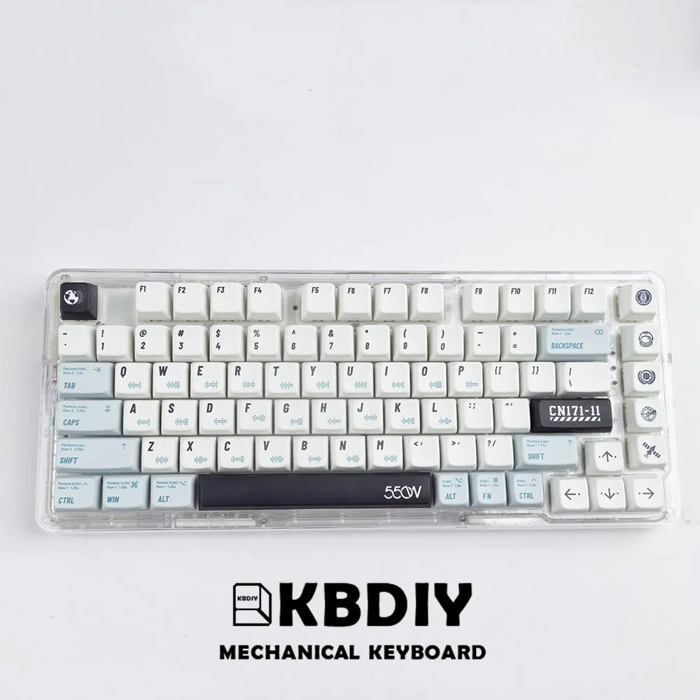 

KBDiy PBT MDA Profile Wandering Earth 140 Keys Cap for Mechanical Keyboard Gaming DIY Custom White Keycaps for MX Switches