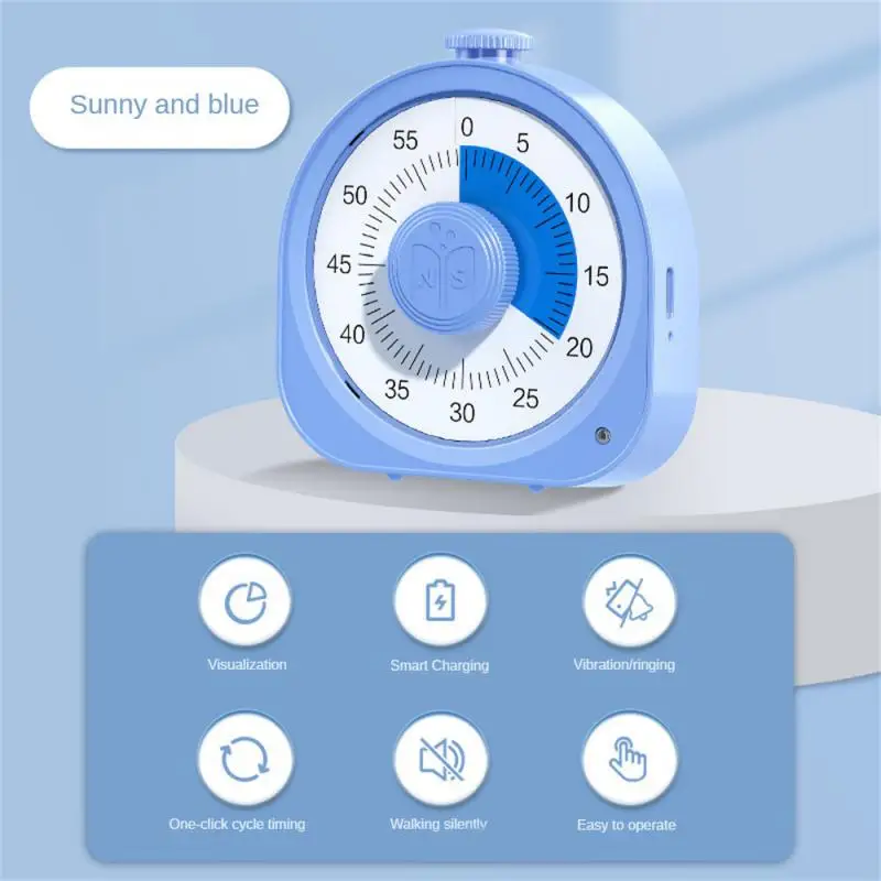 

Kitchen Visual Timer 60-minutes Super Countdown Visual Timer Study Mechanical Time Management Tool Suitable For Children Adult