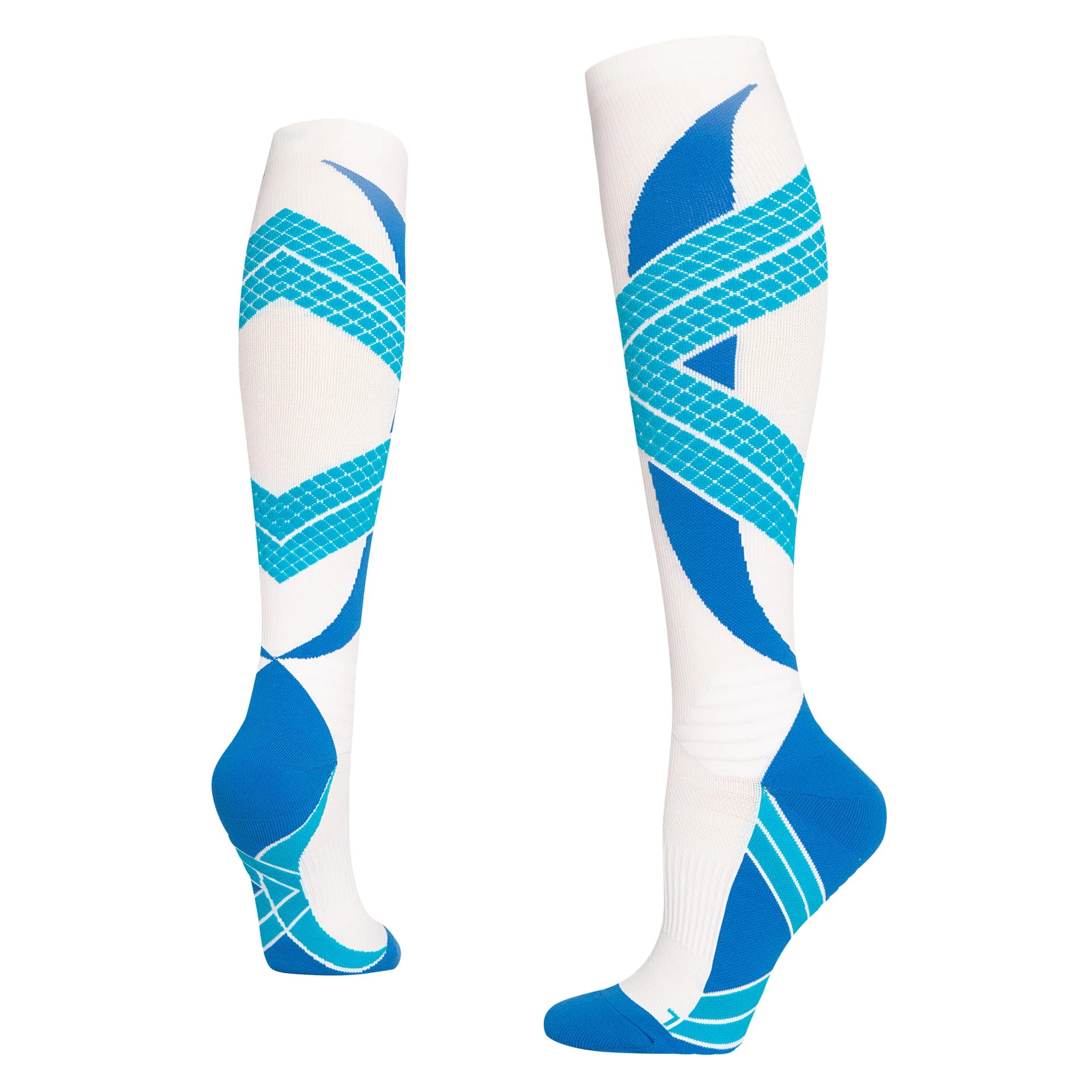 Sport Compression Socks Long Leg Socks 3 PAIRS Outdoor Mountaineering Marathon Running Sock Skipping Badminton Compression Socks