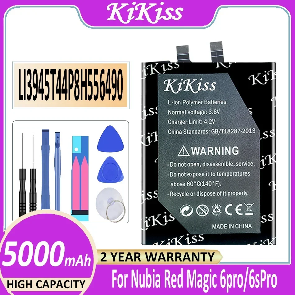 Аккумулятор LI3945T44P8H 556490 5000 мАч для ZTE Nubia Red Magic 6SPro 6pro NX669J-P Bateria