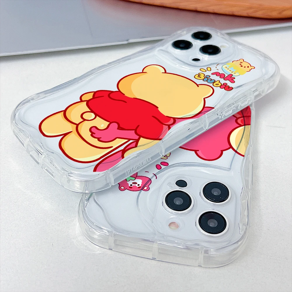 Чехол для телефона Funny Poohs Lotso Bear Xiaomi Mi 14 12 11 Lite Poco C61 X6 X5 X4 X3 NFC M6 M3 F6 F4 Pro 4G 5G 3D Soft Clear Cover