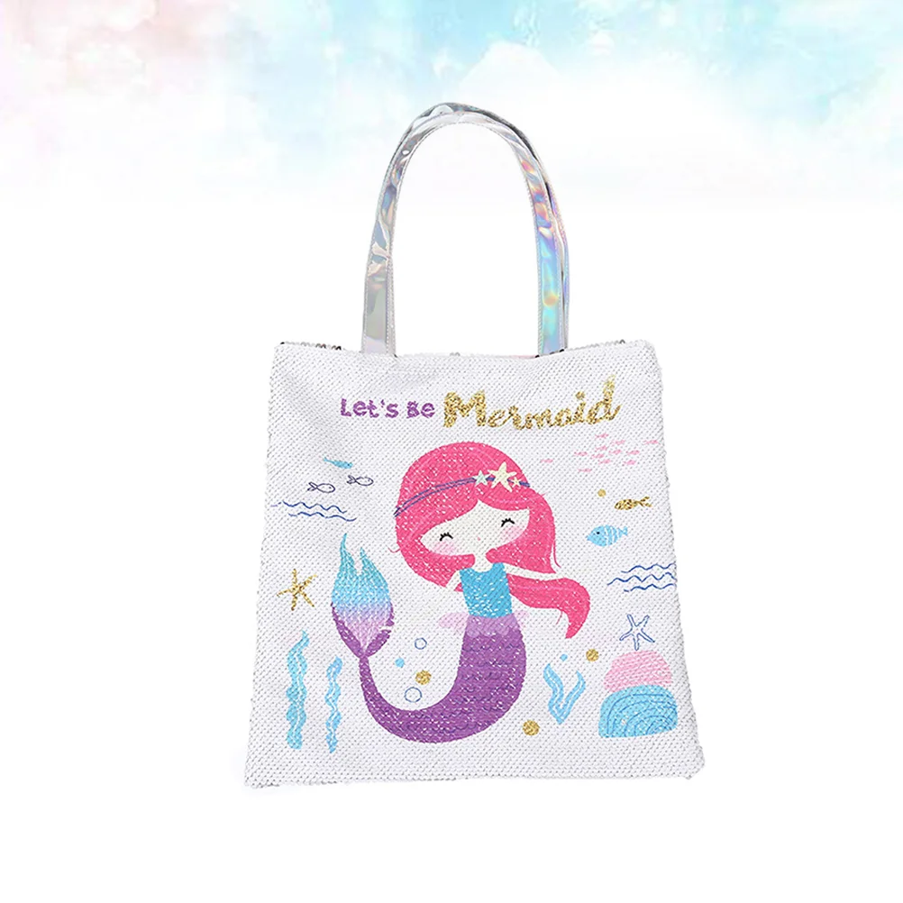 

Bag Tote Mermaid Handbag Shoppingwomen Shoulder Large Sequin Crossbody Purse Handbags Messenger Transparent Christmas Purses