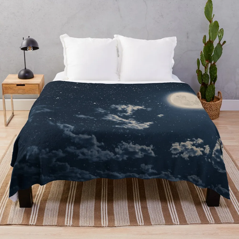 Лунное сияние в синем одеяле для пикника косплея аниме одеяла