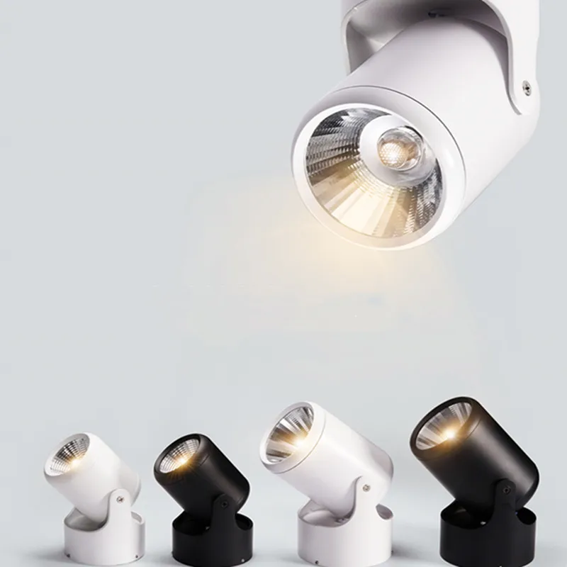 

Dimmable Rotating LED Downlights 5W 7W 10W 12W 15W 20W 360 Degree Adjustable Lighting Surface Mounted COB Spotlight Ceiling Lamp