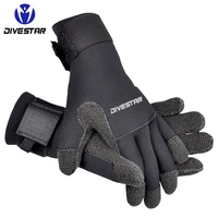 5mm kevlar diving gloves for underwater hunting cr non slip wear resistant equipment adjustable black stab resistant gloves