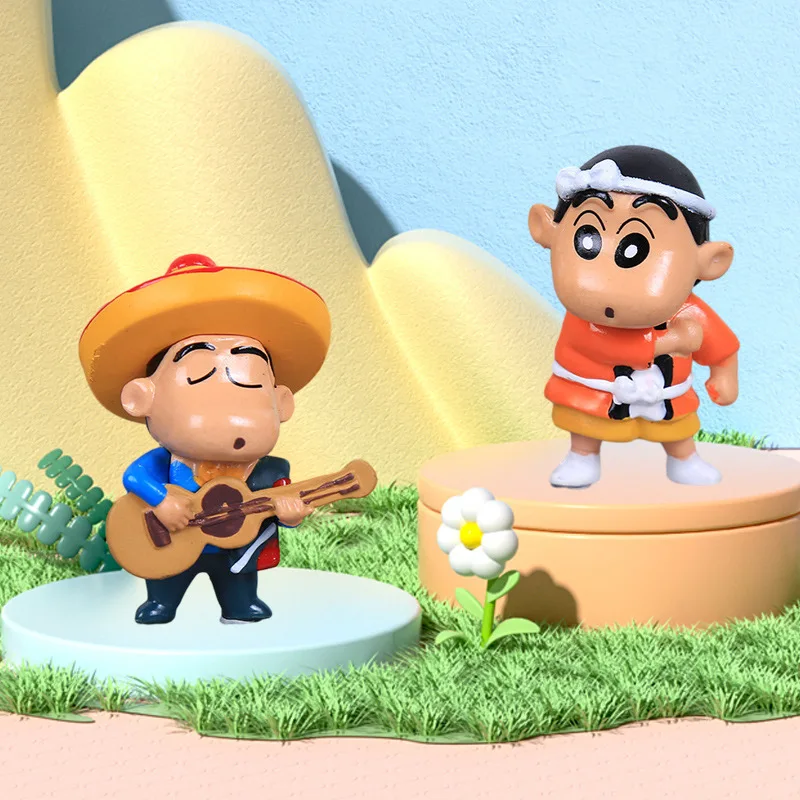 Новинка 6 шт./Набор Аниме карандаш Shin-chan версия мини Экшн-Фигурки ПВХ Модель