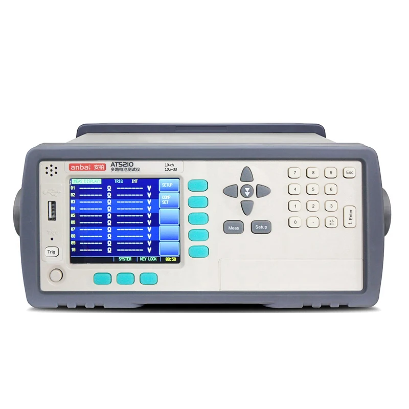 

Internal Resistance Meter Battery Capacity Tester AT5210 Multi-Channel Battery Tester Measuring Instrument Testing
