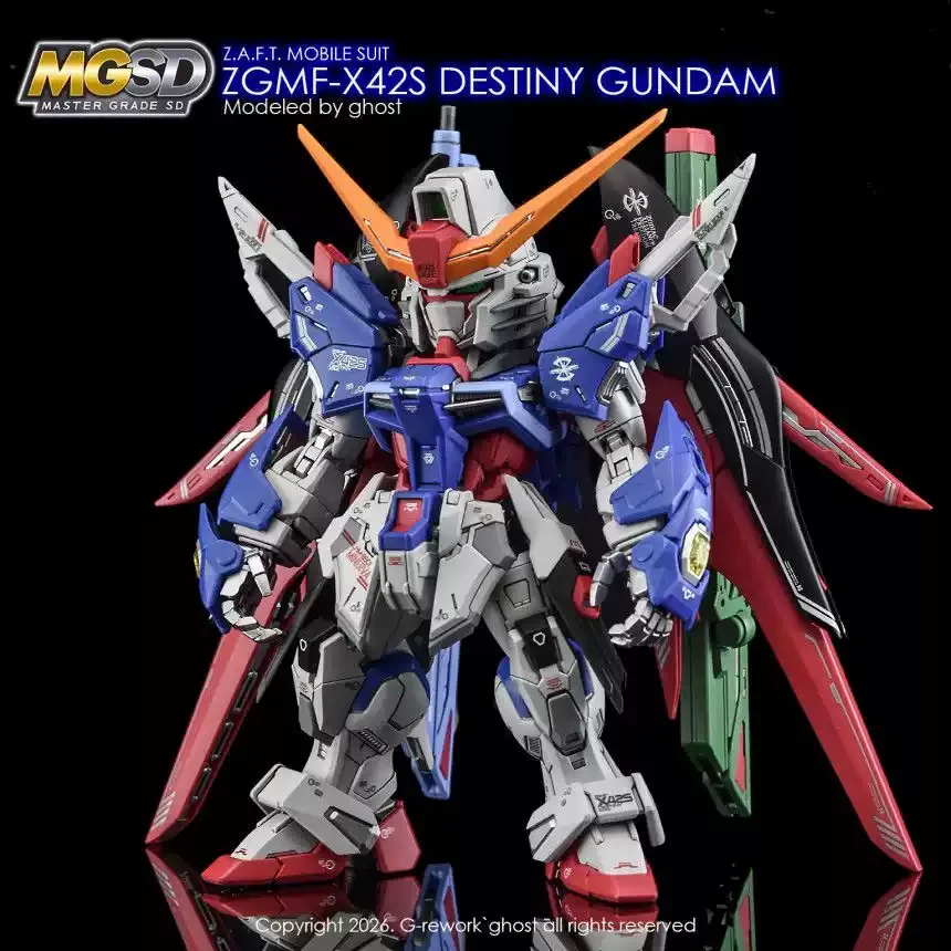 Фото Высокоточные флуоресцентные водные наклейки YAN для моделей MGSD ZGMF-X42S Destiny, аксессуары для детализации и модификации своими руками №2