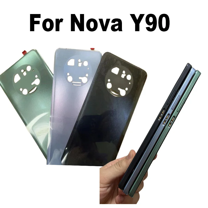 

Full Set Housing For Huawei Nova Y90 LCD Front Frame Middle Bezel Chassis Faceplate + Battery Cover Replacement CTR-LX1 CTR-LX2