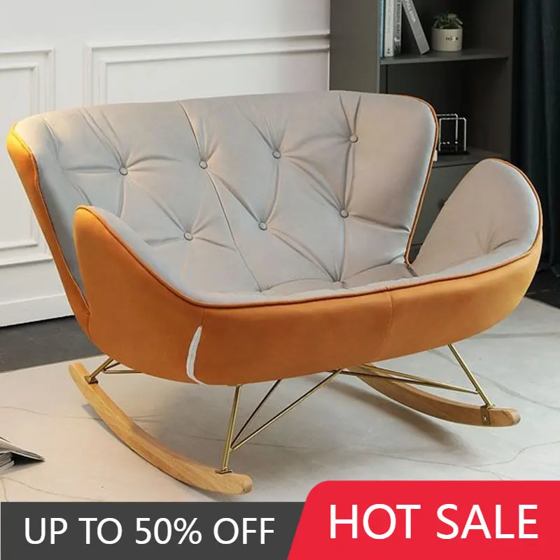 

Modern Rocking Design Chair Living Room Headrest Relaxing Ergonomic Armchair Soft with Backrest Silla Nordica Home Furniture