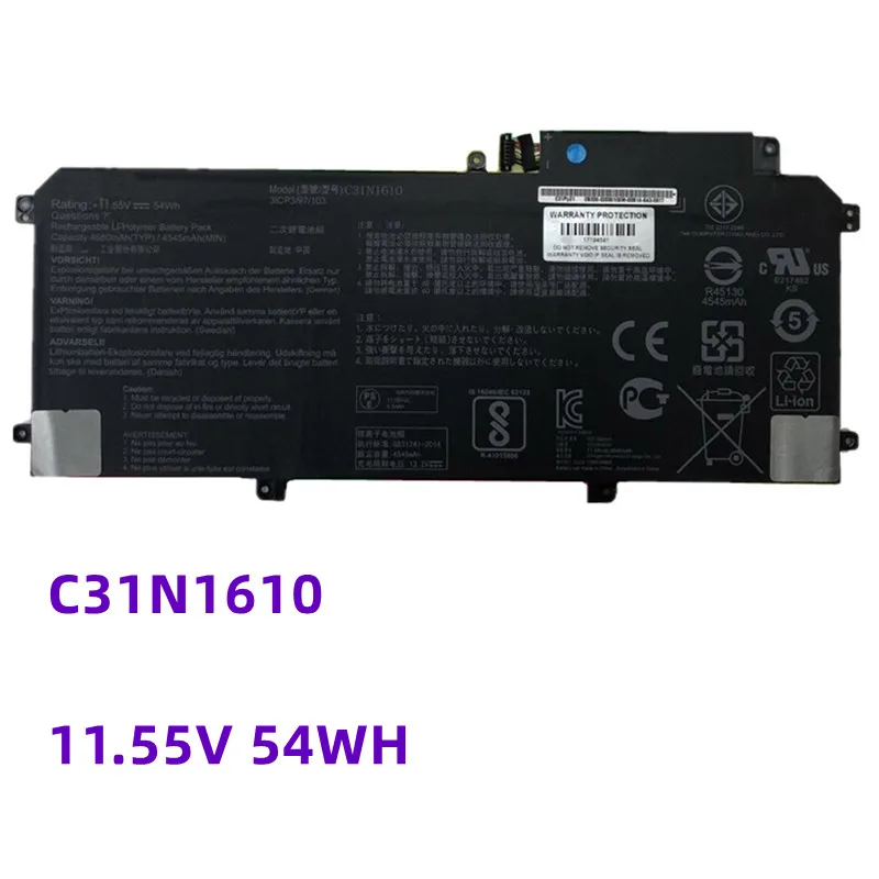 Аккумулятор C31N1610 для ASUS ZenBook UX330C UX330CA U3000C UX330CA-1C 1A UX330CA-FC009T FC020T FC030T 0B200-02090100 11,55 V 54WH