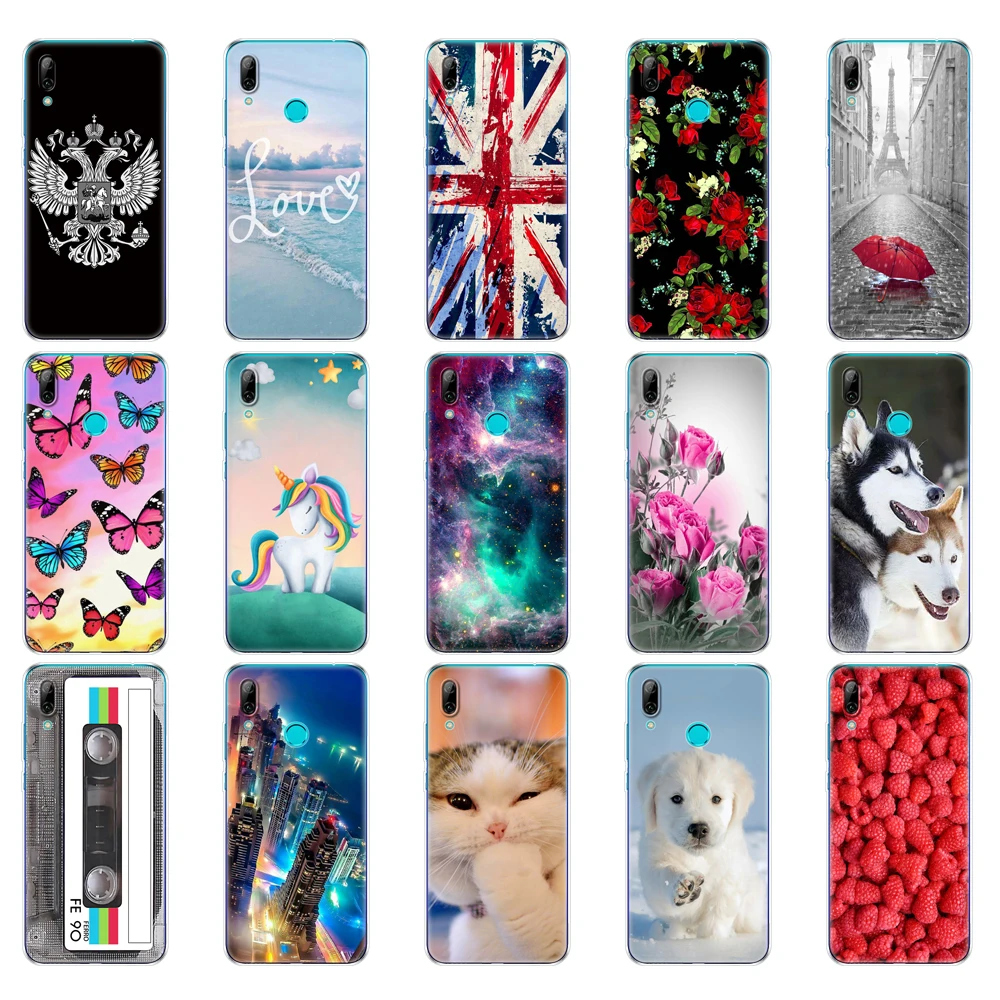 For Huawei Y7 2019 Case Huawei y7 pro 2019 Silicon TPU Cover Soft Phone Case on Y7 2019 Y 7 Y7Prime Y7 Prime 2019 global version