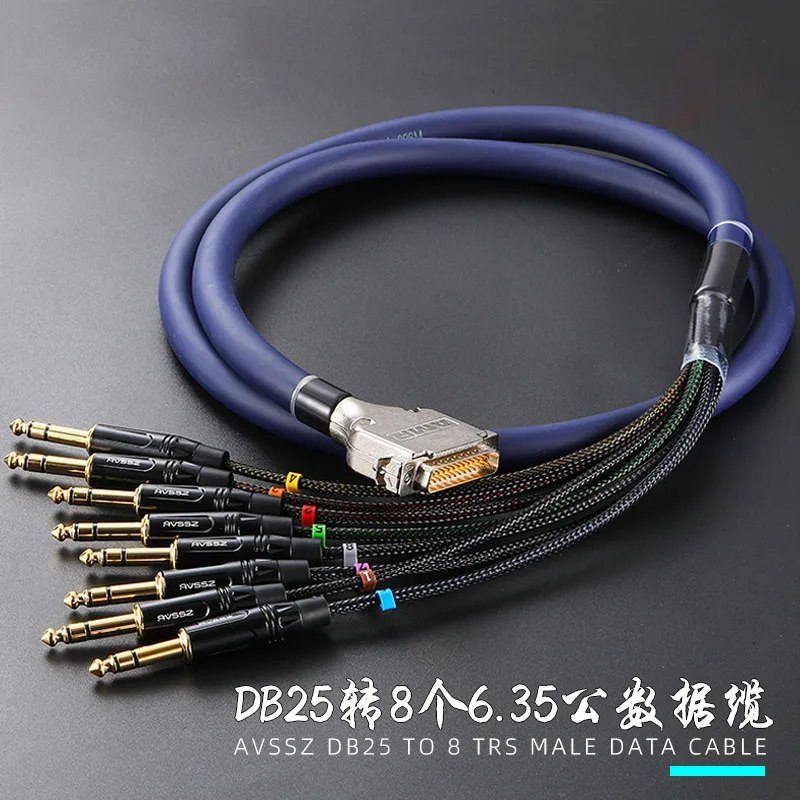 Кабель AVSSZ DB25 для передачи данных 8-полосный микшер VGA Радужный аудио сигнальный кабель DB25 штекер-3-контактный штекер XLR штекер/гнездо RCA 6,35 мм штекер