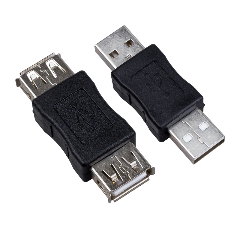 

USB-адаптер типа «Мама-мама» и USB-адаптер типа «Мама» черного цвета