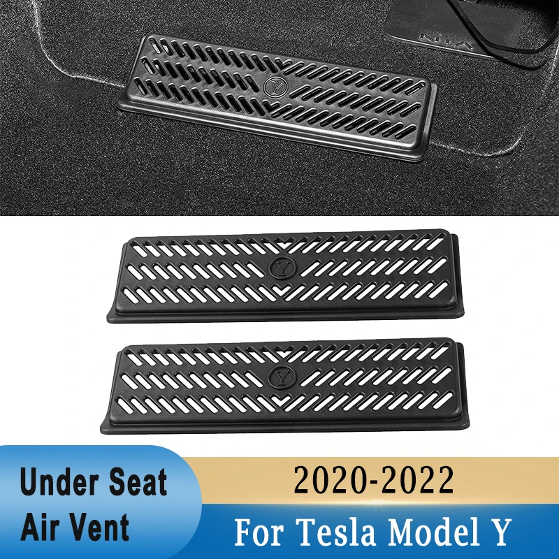 

For Tesla Model 3 2016-2022 Backseat Air Vent Cover Air Flow Outlet For Tesla Model Y 2020-2022 Under Rear Seat Protection Cover