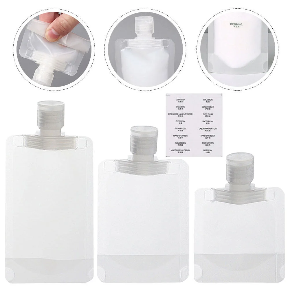 

Squeeze Tube Practical Refillable Bottles Simple Travel Makeup Toiletries Small