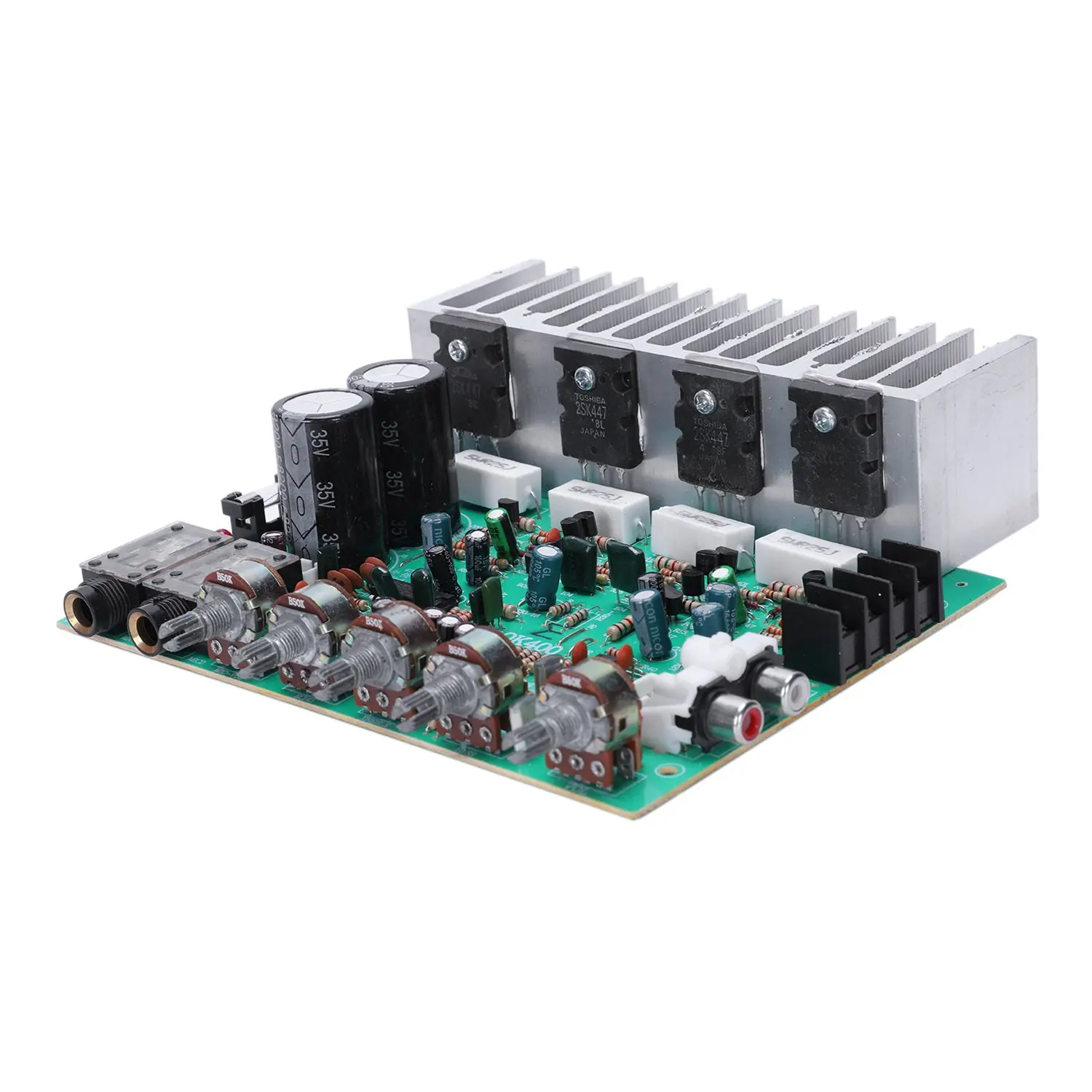 

Audio Amplifier Board Hifi Digital Reverb Power Amplifier 250W X 2 2.0 Audio Preamp Rear Amplification With Tone Control