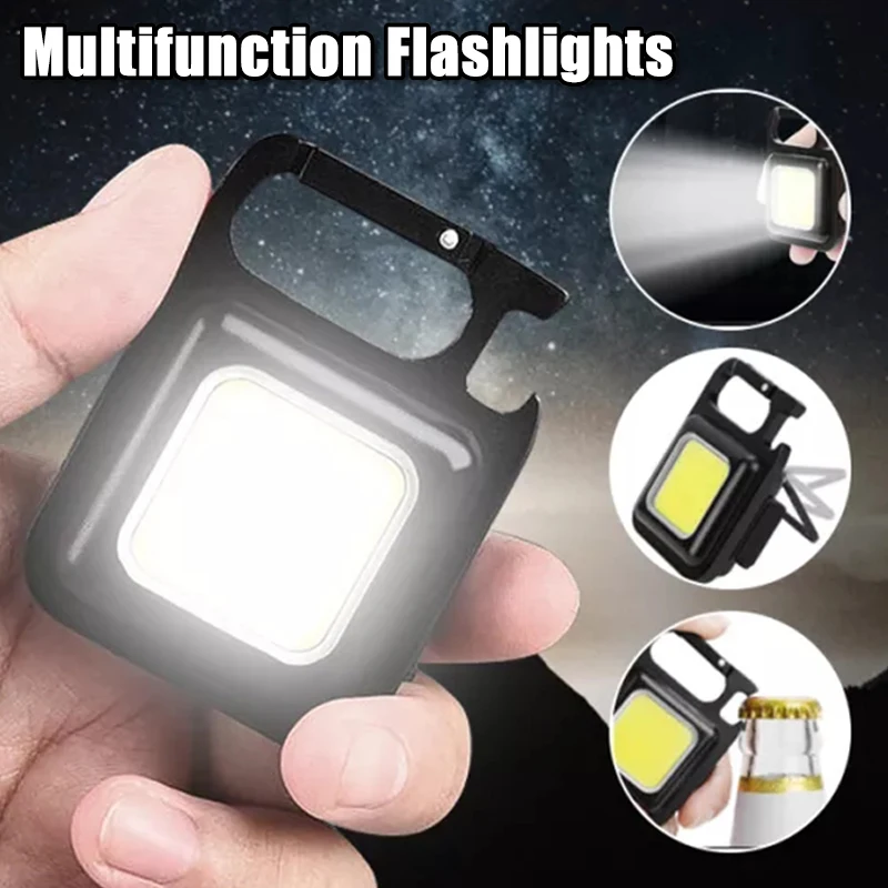 1 шт. портативный многофункциональный магнитный мини-фонарик с COB матрицей