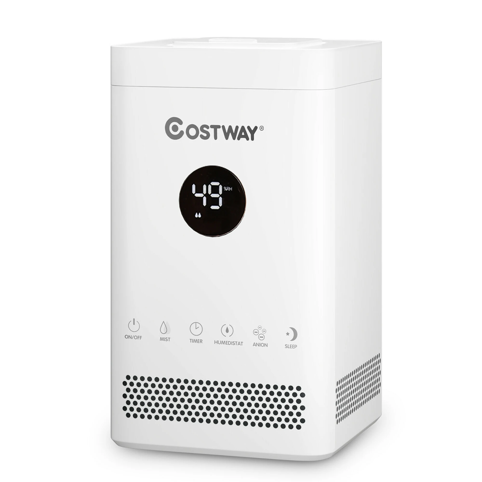 

3.5L Quiet Top Fill Air Humidifier w/ 3-Level Mist Timer Sleep Mode for Bedroom