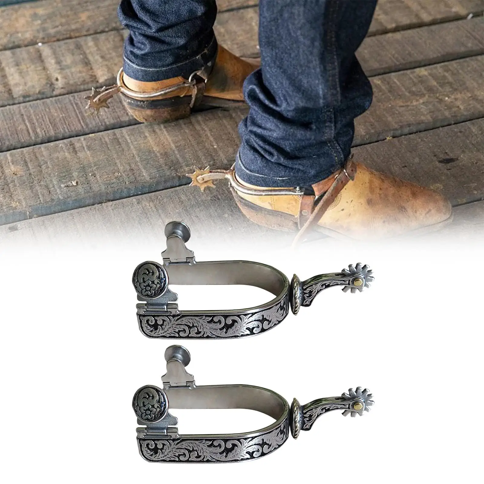 2 шт. ковбойские шпоры для мужчин и женщин