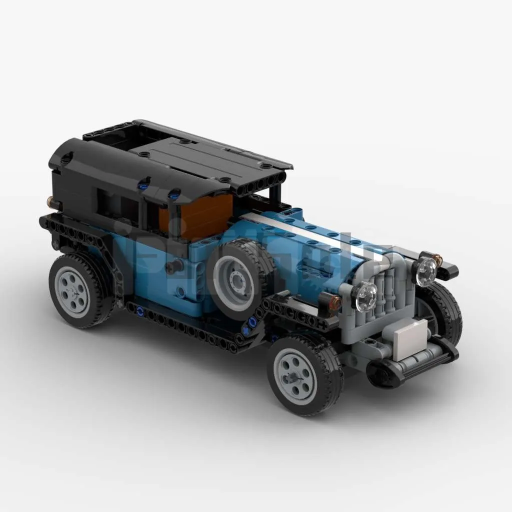 

Moc-33013 Classic Sedan Tudor Mini Electric Version Building Blocks Stitch Toys For Adults Kids Boys Girls Ages 12+